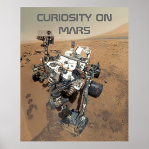 Poster Autoportrait de curiosité sur Mars