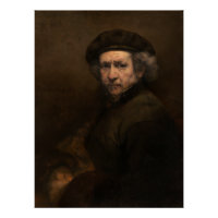 Autoportrait de Rembrandt avec Beret Glossy