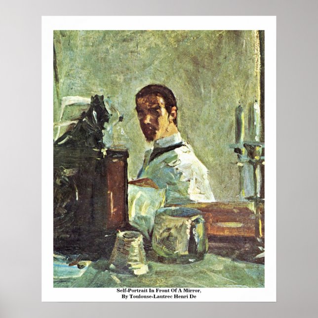 Poster Autoportrait Devant Un Miroir (Devant)