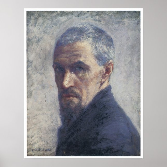Poster Autoportrait, Gustave Caillebotte, vers 1892 (Devant)
