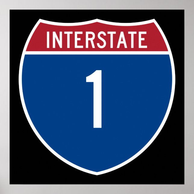 Poster Autoroute 1 (Devant)
