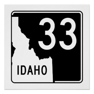 Poster Autoroute Nationale 33 De L'Idaho