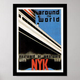 Poster Autour du monde avec NYK