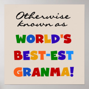 Poster Autrement connu comme cadeaux de Meilleur-est