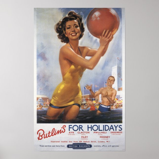 Poster Ava Gardner ressemble aux Camps de Butlin (Devant)