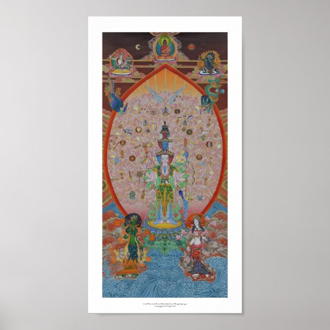 Poster Avalokiteshvara Mille Armés (Devant)