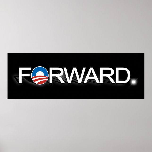 Poster Avancer pour Obama 2012 (Devant)