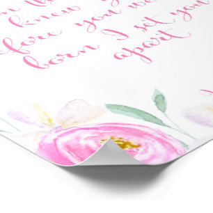 Poster Avant de vous former dans l'utérus, je vous connai