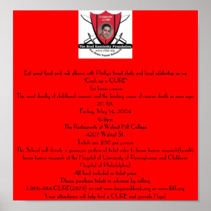 Poster Avantage pour la tumeur cérébrale