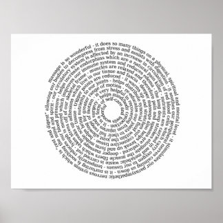 Poster Avantages de l'affiche Massage