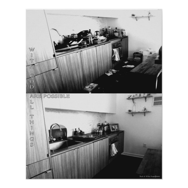 Poster Avec Dieu, toutes les choses sont possibles, avant (Devant)