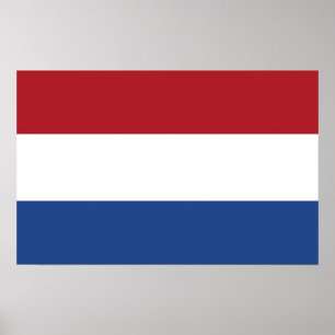 Poster avec Drapeau de Pays-Bas