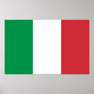 Poster avec Drapeau d'Italie