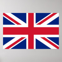 Poster avec Drapeau du Royaume-Uni