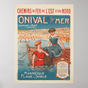 Poster avec imprimé Poster vintage de France