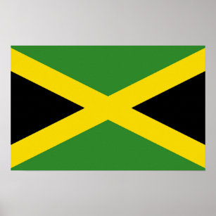 Poster avec le drapeau de la Jamaïque