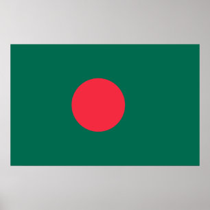 Poster avec le drapeau du Bangladesh