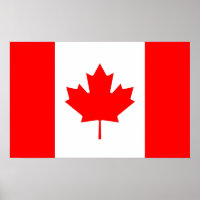 Poster avec le drapeau du Canada