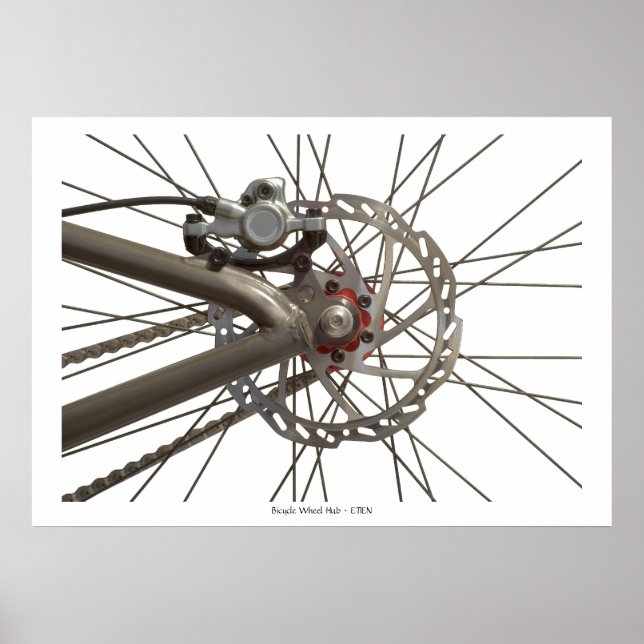 Poster avec moyeu de roue à vélo (Devant)