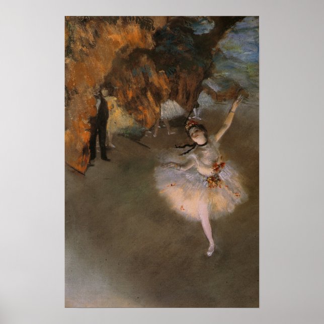 Poster Avec Peinture Edgar Degas (Devant)