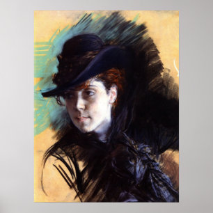 Poster Avec Peinture Giovanni Boldini