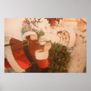 Poster avec Père Noël