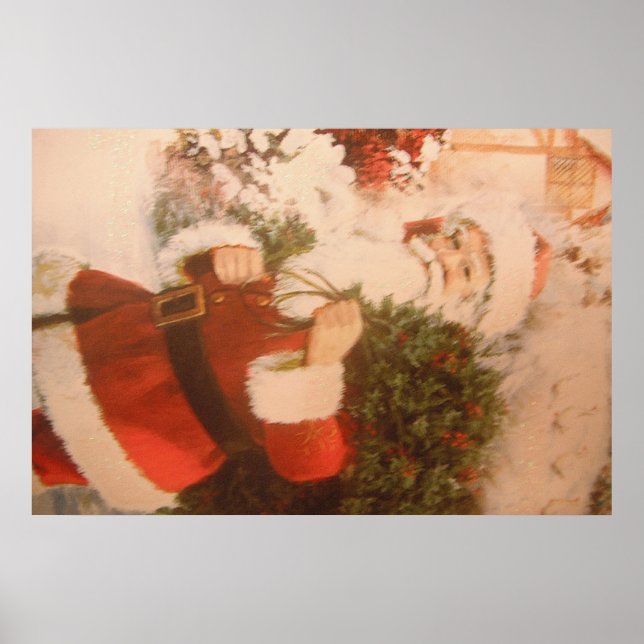 Poster avec Père Noël (Devant)