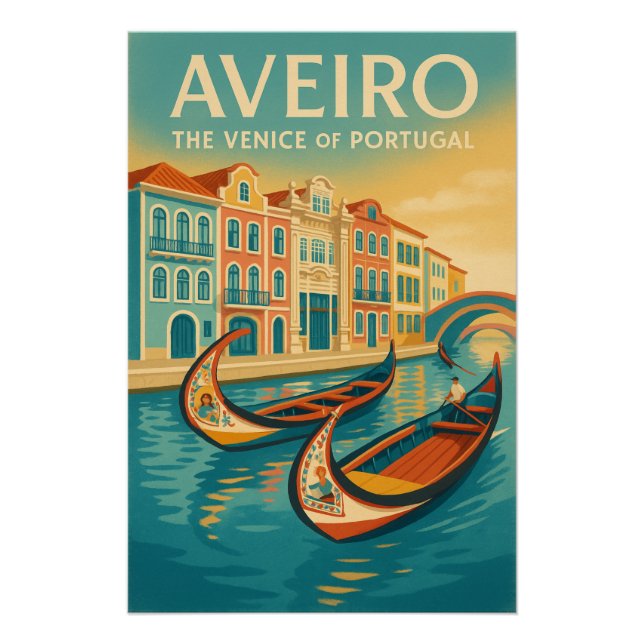 Poster Aveiro – La Venise du Portugal (Devant)