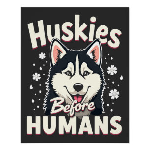 Poster Aventure de traîneau à chiens Équipe de Husky Hive