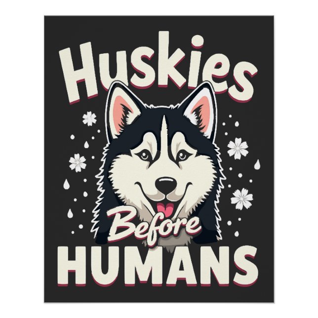 Poster Aventure de traîneau à chiens Équipe de Husky Hive (Devant)