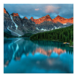 Poster Aventure estivale à Lake Louise en Alberta Canada