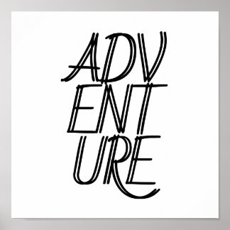 Poster aventureux