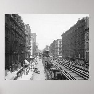 Poster Avenue de Wabash : 1900