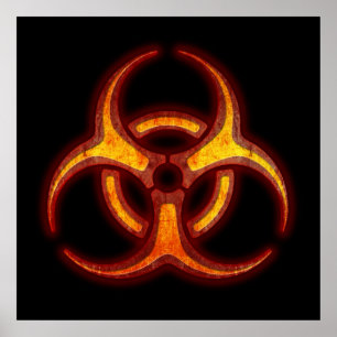Poster Avertissement de zombie bibidanger