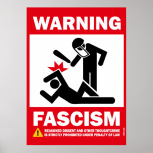 Poster Avertissement : fascisme