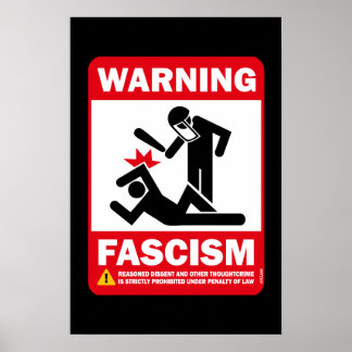 Poster Avertissement : fascisme