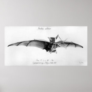 Poster Avion III, "La chauve-souris"