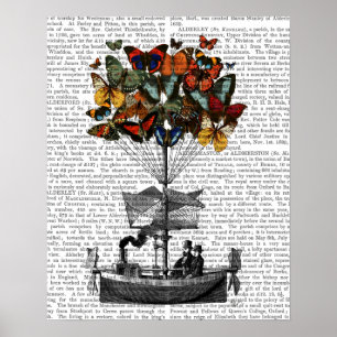 Poster Avion papillon