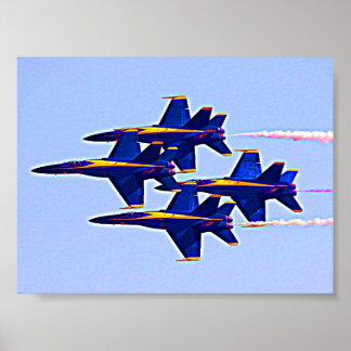 Poster Avions Blue Angles