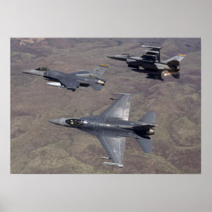 Poster Avions de combat des Falcons F-16