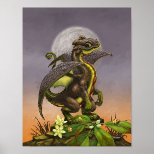 Poster Avocado Dragon 11x14 (4x6 et supérieur)