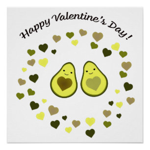 Poster Avocado Valentine