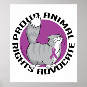 Poster Avocat fier de droits des animaux