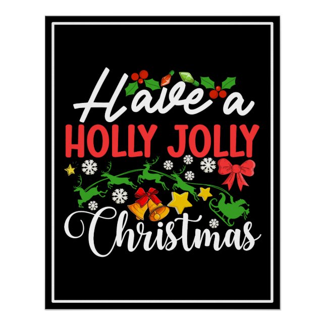 Poster Avoir Un Noël Holly Jolly-86096 (Devant)