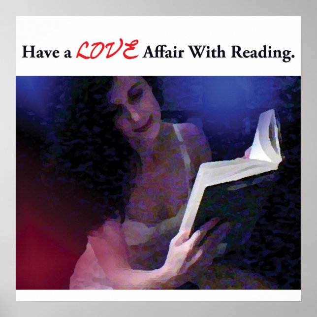 Poster Avoir une aventure d'amour avec la lecture (Devant)