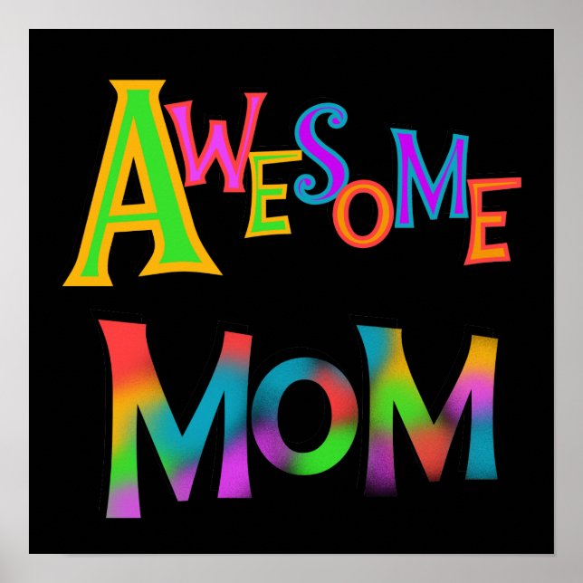 Poster Awesome Maman T-shirts et cadeaux (Devant)