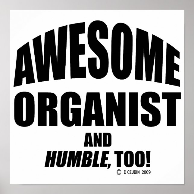 Poster Awesome Organist (Devant)