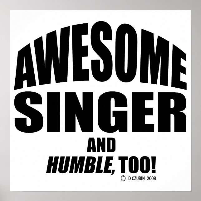 Poster Awesome Singer (Devant)