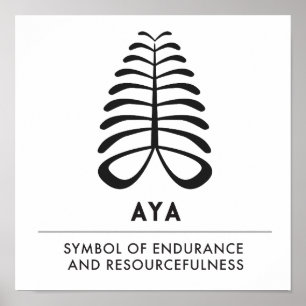Poster AYA   Symbole d'endurance et d'indépendance