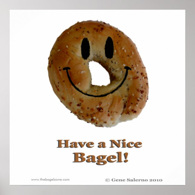 Poster Ayez un joli bagel (Devant)
